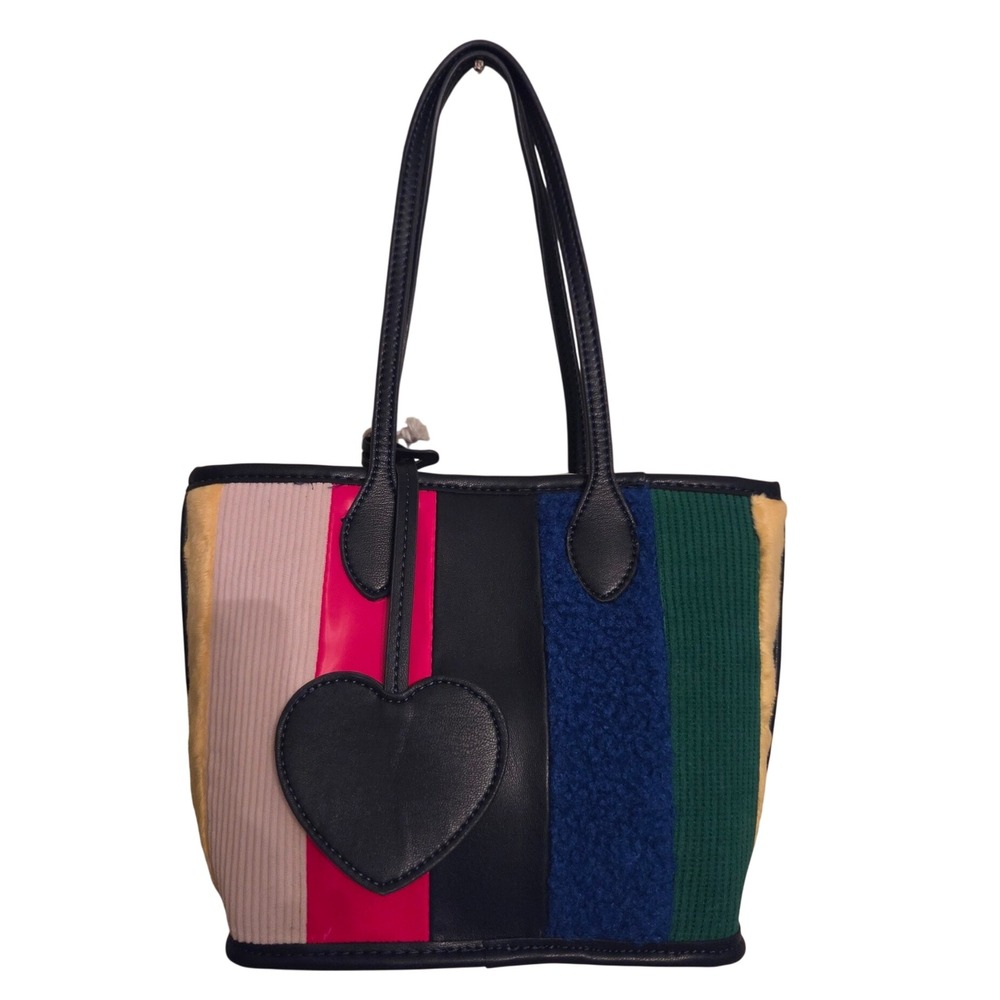 Stoney Clover Lane Mini Little Tote Bag OS Multicolor New Mixed Heart Charm
